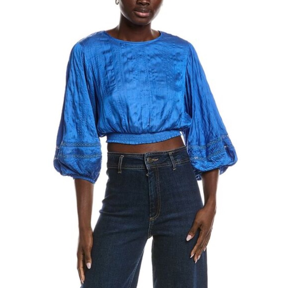 House of Harlow 1960 Open Back Blouse Sz S
